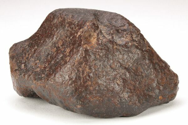 Chondrite meteorite from northwestern Africa with good fusion crust.